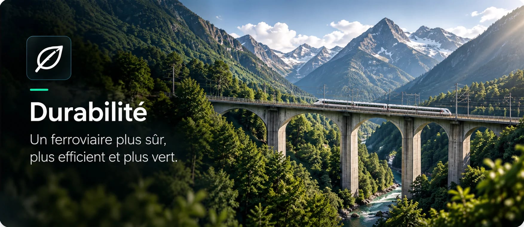 Durabilité — Un ferroviaire plus sûr, plus efficient et plus vert.